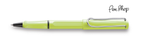 Lamy Safari Neon Lime / Chrome Plated Rollerballs