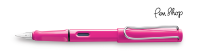 Lamy Safari Pink / Chrome Plated Vulpennen