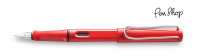 Lamy Safari Red / Chrome Plated Vulpennen