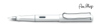 Lamy Safari White / Chrome Plated Vulpennen