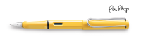 Lamy Safari Yellow / Chrome Plated Vulpennen