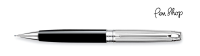 Caran d'Ache Léman Bicolor Black / Silver Plated Vulpotloden