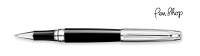 Caran d'Ache Léman Bicolor Black / Silver Plated Rollerballs