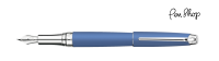 Caran d'Ache Léman Blue Night Matte / Silver Plated Vulpennen