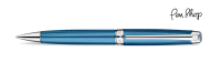 Caran d'Ache Léman Grand Bleu / Silver Plated Rollerballs