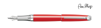 Caran d'Ache Léman Red / Silver Plated Vulpennen