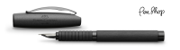 Faber-Castell Essentio Black / Chrome Plated Vulpennen