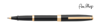 Sheaffer Sagaris Gloss Black / Gold Plated Rollerballs