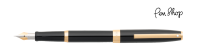 Sheaffer Sagaris Gloss Black / Gold Plated Vulpennen