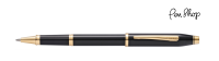 Cross Precious Century 2 Black Lacquer / 23K Gold Plated Rollerballs