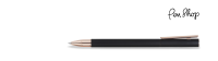 Faber-Castell NEO Slim Black / Rose Gold Plated Rollerballs