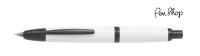 Pilot Capless Satin White / Black Accents Vulpennen