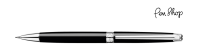 Caran d'Ache Léman Slim Ebony Black / Silver Plated Vulpotloden