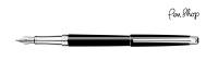 Caran d'Ache Léman Slim Ebony Black / Silver Plated Vulpennen