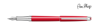 Caran d'Ache Léman Slim Scarlet Red / Silver Plated Vulpennen