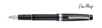 Pilot Justus 95 Black / Rhodium Plated Vulpennen