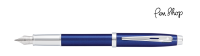 Sheaffer 100 Chrome / Glossy Blue Vulpennen