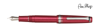 Sailor ProGear Slim Red Supernova Red Supernova / Rhodium Plated Vulpennen