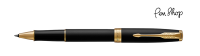 Parker Sonnet Matte Black / Gold Plated Rollerballs