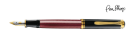 Pelikan Souverän 400 Black / Red / Gold Plated Vulpennen