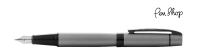 Sheaffer 300 Matte Gray / Bright Black Plated Vulpennen