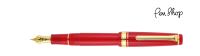 Sailor ProGear Slim 'Fairy Tale' Princess Kaguya / Red / Gold Plated Vulpennen