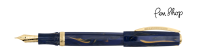 Visconti Medici Blue Gold Blue Resin / Gold Plated Vulpennen