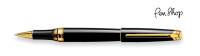 Caran d'Ache Léman Ebony Black / Gold Plated Rollerballs