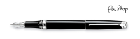 Caran d'Ache Léman Ebony Black / Silver Plated Vulpennen