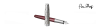 Parker Sonnet Premium Metal & Red Lacquer / Chrome Plated Vulpennen