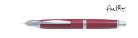 Pilot Capless Silver Red / Rhodium Plated Vulpennen