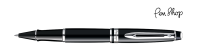 Waterman Expert Black Lacquer / Chrome Plated Rollerballs