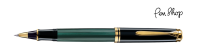 Pelikan Souverän 600 Black / Green / Gold Plated Rollerballs