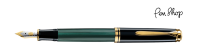 Pelikan Souverän 600 Black / Green / Gold Plated Vulpennen