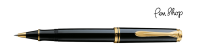 Pelikan Souverän 600 Black / Gold Plated Rollerballs