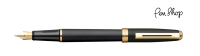 Sheaffer Prelude Black Matte / Gold Plated Vulpennen