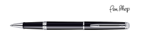 Waterman Hemisphere Laque Black / Chrome Plated Rollerballs