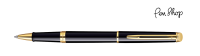 Waterman Hemisphere Laque Black / Gold Plated Rollerballs