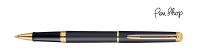 Waterman Hemisphere Matt Black / Gold Plated Rollerballs