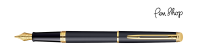 Waterman Hemisphere Matt Black / Gold Plated Vulpennen