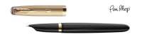 Parker 51 Relaunch  51 Deluxe / Black / Gold Plated Vulpennen