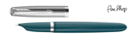 Parker 51 Relaunch  Teal Blue / Chrome Plated Vulpennen