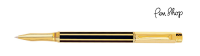 Caran d'Ache Varius Chinablack / Gold-plated Rollerballs