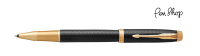 Parker IM Premium Black & Gold / Gold Plated Rollerballs