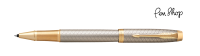 Parker IM Premium Warm Silver / Gold Plated Rollerballs