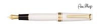 Sailor ProGear Slim Gold Series White  / Gold Plated Vulpennen