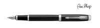 Parker IM Black Lacquer / Chrome Plated Vulpennen