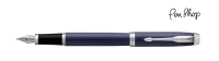 Parker IM Matte Blue / Chrome Plated Vulpennen