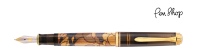 Pelikan Souverän 600 'Art Collection' Georg Tippel / Gold plated Vulpennen