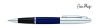 Cross Calais Chrome & Blue / Chrome Plated Rollerballs